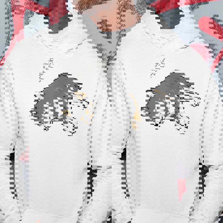 すやすや眠る黒柴 柴犬のドット絵 パーカー 面白い贈り物