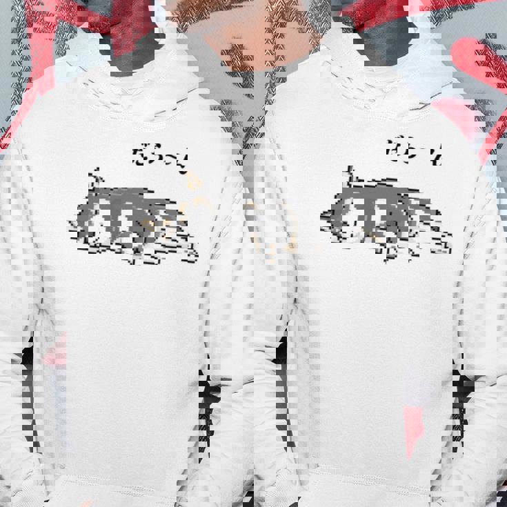 だらーんとくつろいでいる黒柴 柴犬のドット絵 長袖tシャツ パーカー 面白い贈り物