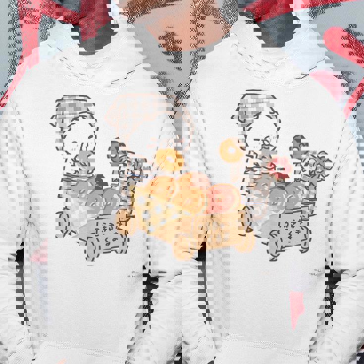 ねこぺん日和 ドーナツたくさん パーカー 面白い贈り物