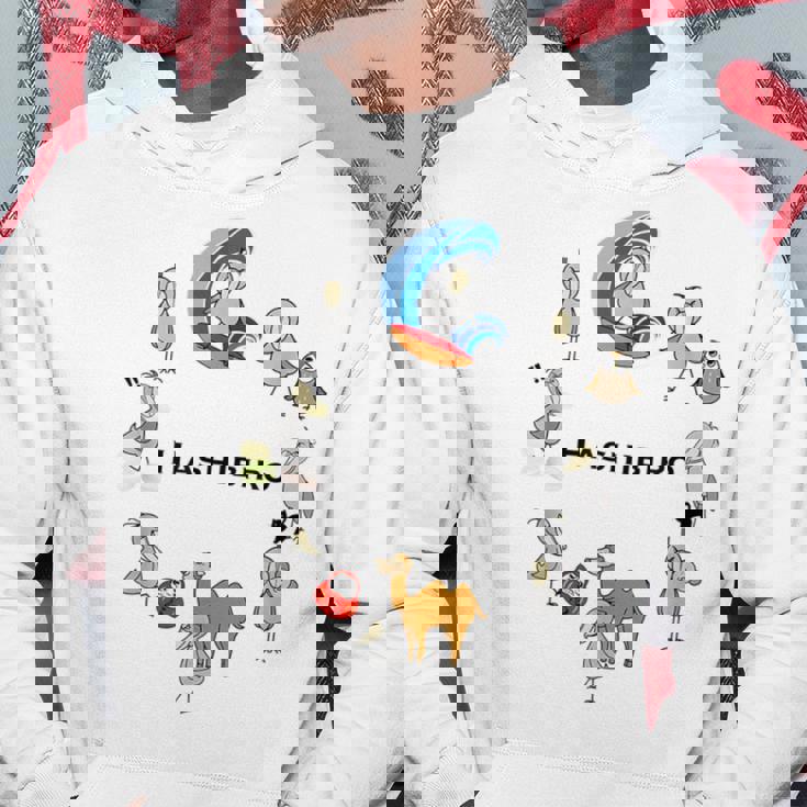 みんな大好きハシビロコウ 動かない鳥 はしび郎クラブtシャツ 絵しりとり遊び どうぶつ Zoo パーカー 面白い贈り物