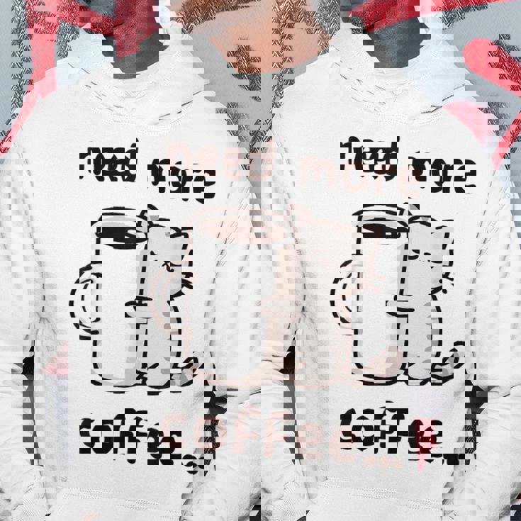 もっとコーヒーが必要だよ、可愛い猫ちゃん パーカー 面白い贈り物