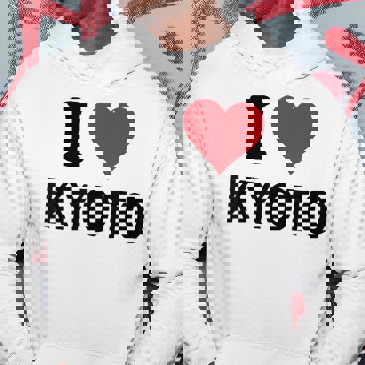 アイハート 京都 日本ラブ 日本土産 パーカー 面白い贈り物