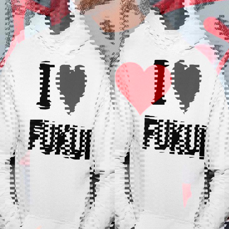 アイハート 福井 日本 愛 日本土産 パーカー 面白い贈り物