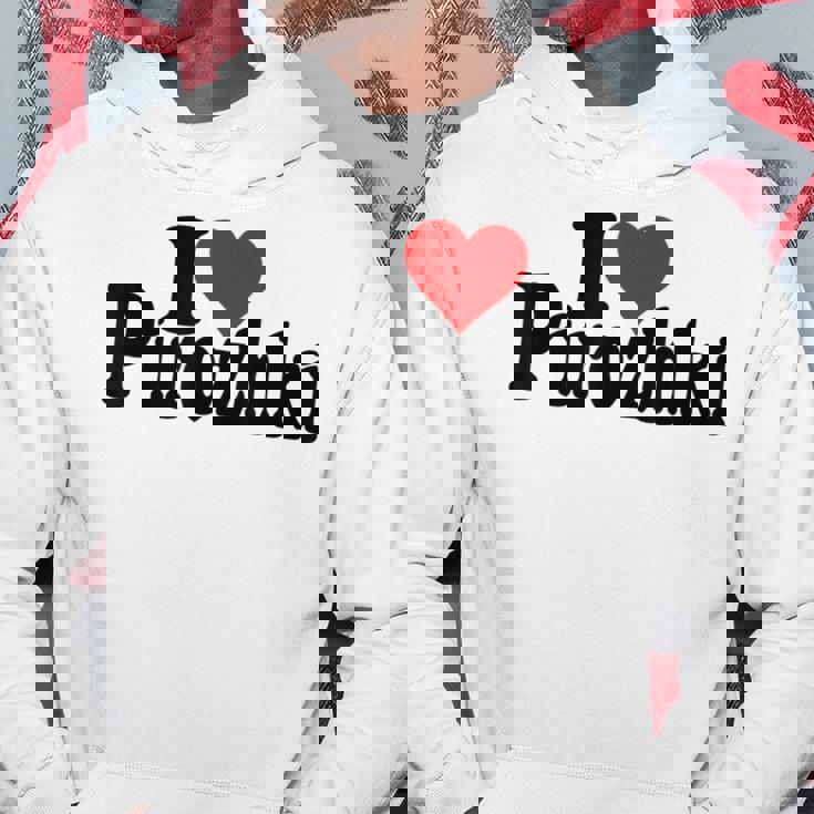 アイラブハートピロシキピロシキ パーカー 面白い贈り物