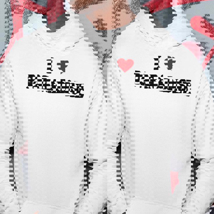 アイ・ハート Usa シティ-アイ・ラブ・パラダイス パーカー 面白い贈り物