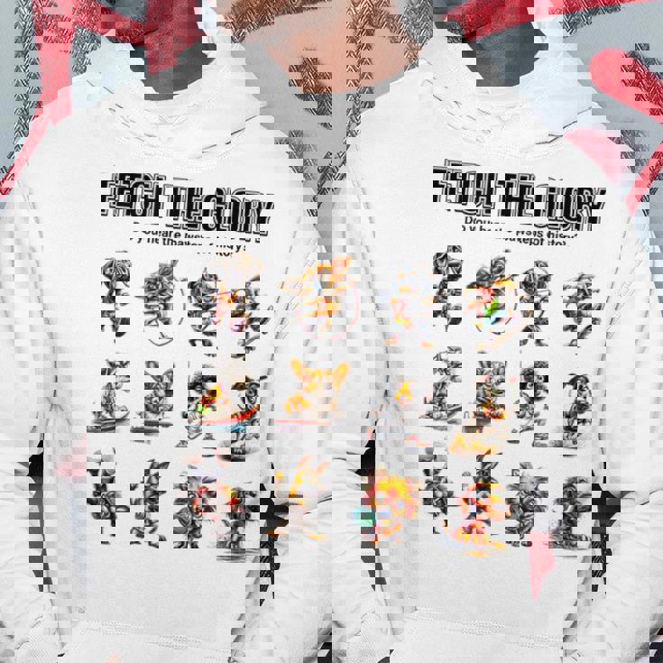 アスリート犬たちの挑戦 – Fetch The Glory パーカー 面白い贈り物