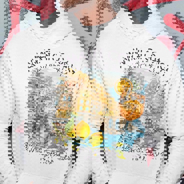 アマルフィ 海岸 イタリア 旅行 旅行 バケーション 地中海 パーカー 面白い贈り物