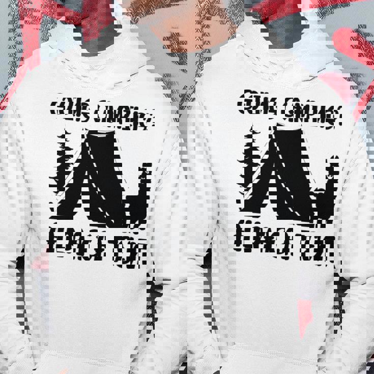 アルパカ キャンプ 恋人 テント キャンパー 行楽 キャンプ アルパカ 長袖tシャツ パーカー 面白い贈り物