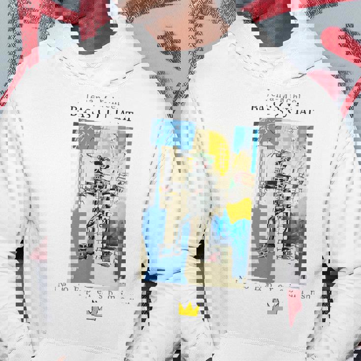 アーバン ストリートウェア グラフィック バスキア アート 抽象 パーカー 面白い贈り物