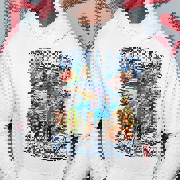 イタリアンブレイン 長袖tシャツ パーカー 面白い贈り物