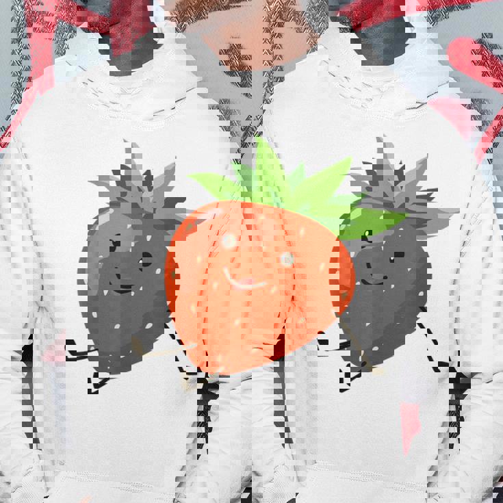 イチゴのハロウィンコスチューム かわいい怠惰なイチゴの果実 パーカー 面白い贈り物