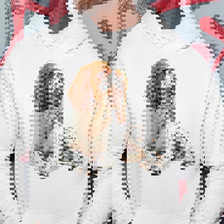 イングリッシュセッター 犬 モチーフ ペット アートワーク イングリッシュセッター パーカー 面白い贈り物