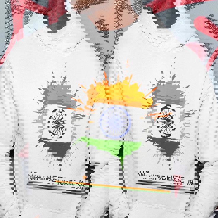 インド独立記念日 1947年8月15日 インド国旗 愛国心 パーカー 面白い贈り物