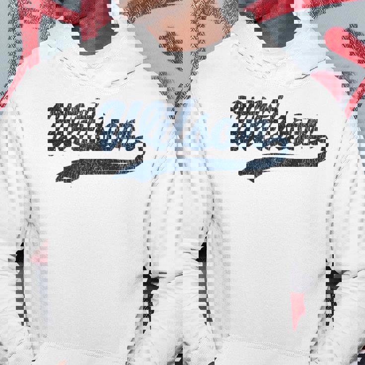 ウィルソン ノースカロライナ Nc ビンテージ スポーツ グラフィック パーカー 面白い贈り物