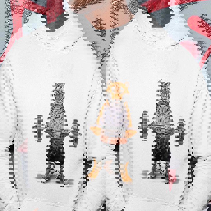 ウェイトリフティング 筋トレ バーベル やる気がないなら家に帰れ トラ 虎 パーカー 面白い贈り物