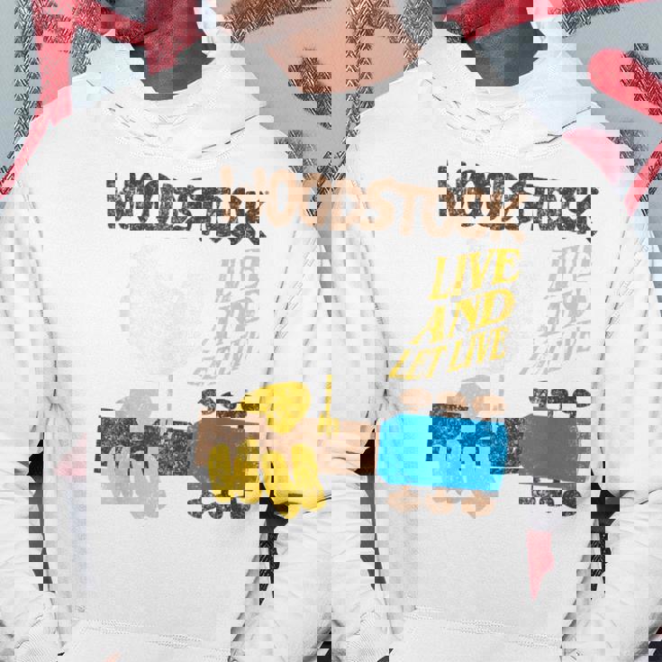 ウッドストック・ライブ・アンド・レット・ライブ パーカー 面白い贈り物