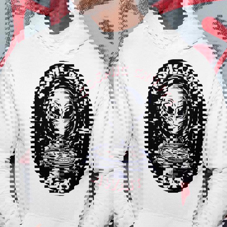 エイリアンピザオファー 宇宙の地殻が待っている 長袖tシャツ パーカー 面白い贈り物