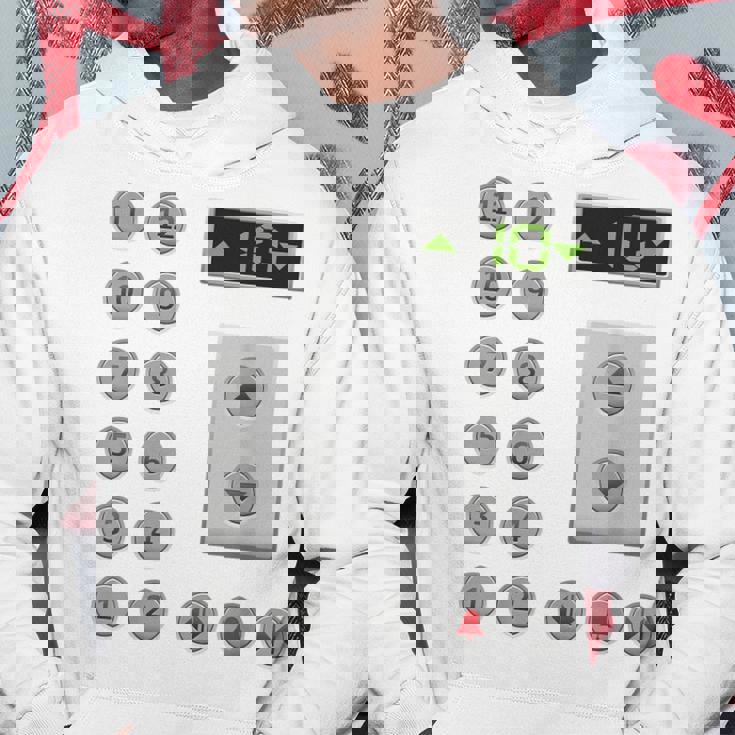 エレベーターボタン おもしろエレベーター パーカー 面白い贈り物