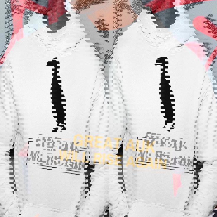 オオウミガラスは再び復活する 絶滅した飛べない鳥ペンギン パーカー 面白い贈り物