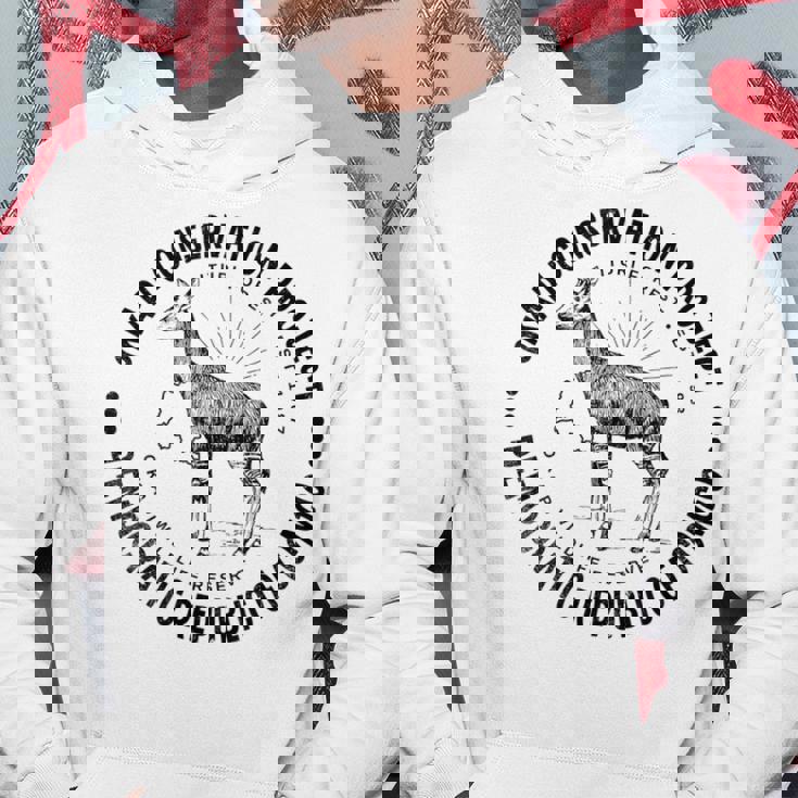 オカピ保護アフリカコンゴ野生動物保護オカピ パーカー 面白い贈り物