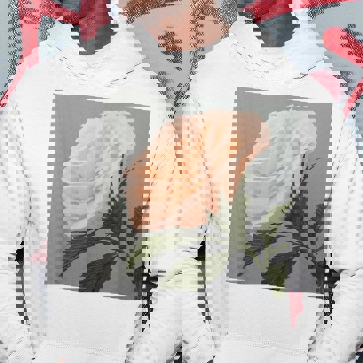 オリジナル現代アート「ピーチローズ」 パーカー 面白い贈り物