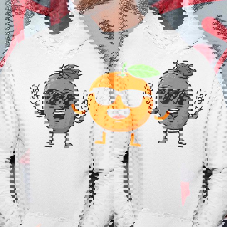 オレンジ 面白い 人間 クール シェード 腕 脚 夏 太陽 パーカー 面白い贈り物