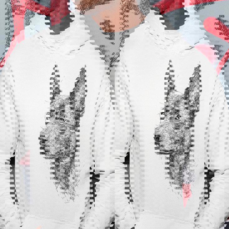 オーストラリアンケルピー 犬 モチーフ ペット アートワーク オーストラリアンケルピー パーカー 面白い贈り物