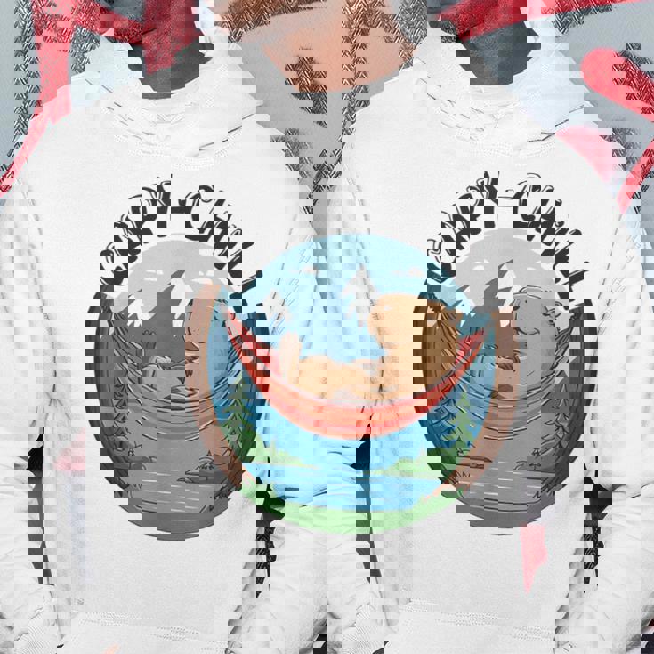 カピバラ 寝るデザイン カピバラ 飼い主 動物好き パーカー 面白い贈り物