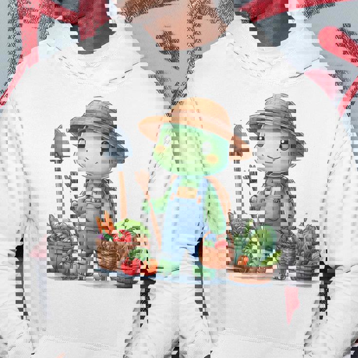 カメは農夫、かわいいデザイン。 パーカー 面白い贈り物