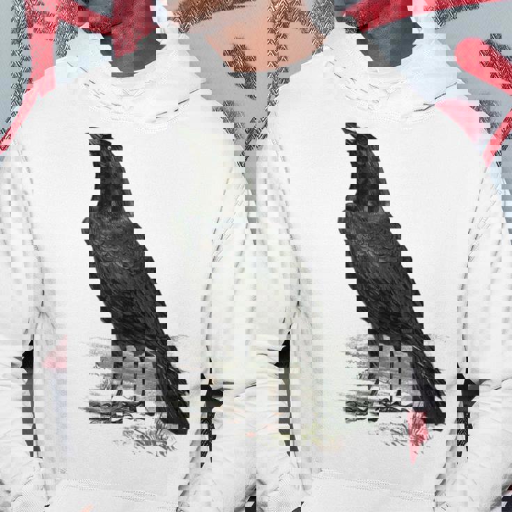 カラス ビンテージ イラスト カラス パーカー 面白い贈り物