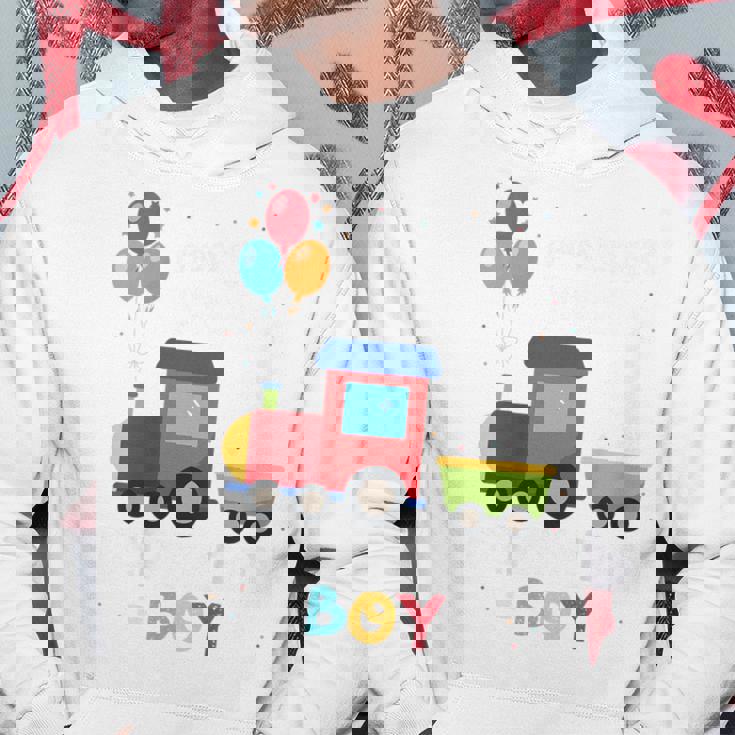 キッズ かっこいいチュー 3歳バースデーボーイ可愛い電車好き パーカー 面白い贈り物