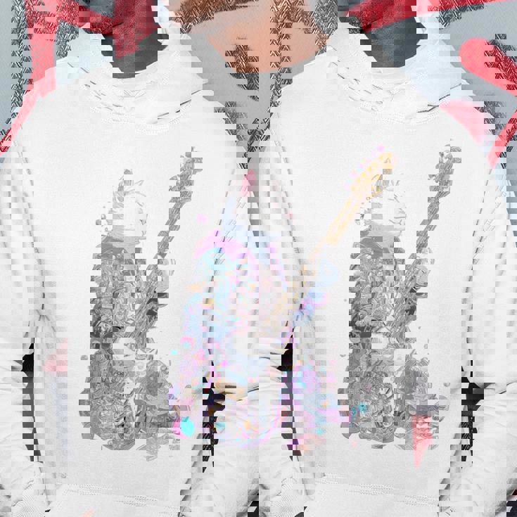 ギターを弾く猫 ネコ おもしろ かわいい ロック おしゃれ パーカー 面白い贈り物