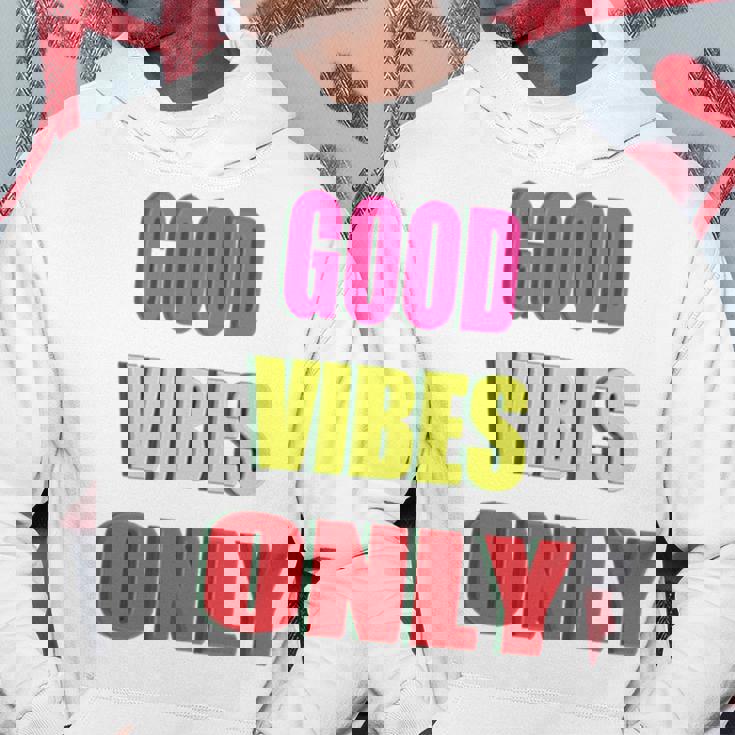グッド・バイブス・オンリー 長袖tシャツ パーカー 面白い贈り物