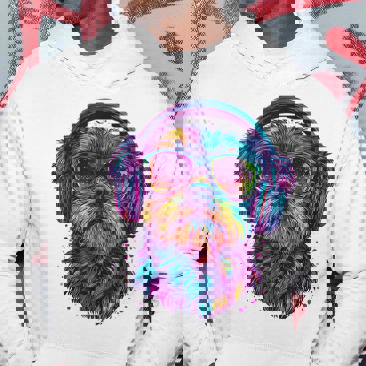 グリフォン ブリュッセロ 犬 音楽 ヘッドホン グリフォン ブリュッセル パーカー 面白い贈り物