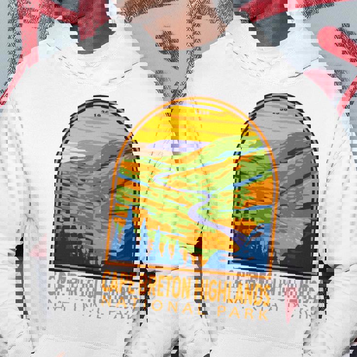 ケープブレトンハイランズ国立公園 カナダヴィンテージエンブレム 長袖tシャツ パーカー 面白い贈り物