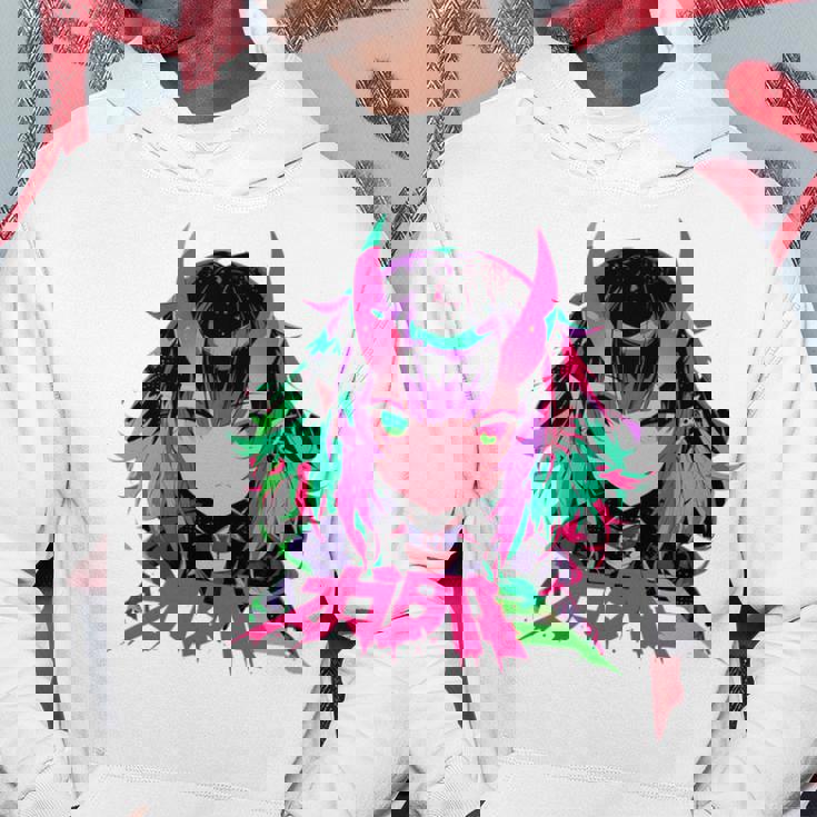 ゴシック アニメ 鬼 わいふ かわいい 日本 漫画 ヴェーパーウェア レトロ 長袖tシャツ パーカー 面白い贈り物