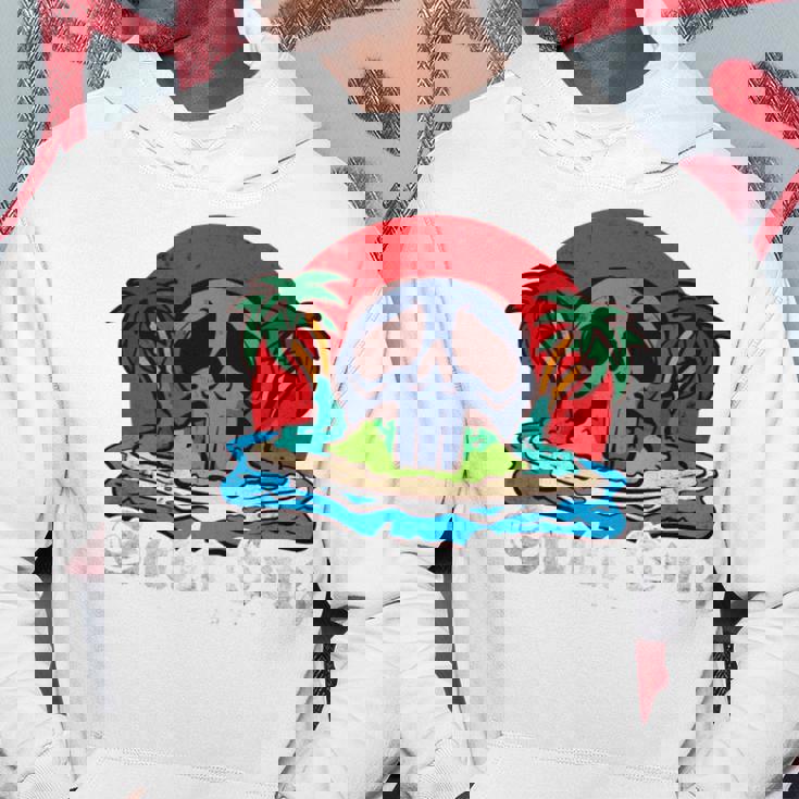 サンタクルーズ カリフォルニア ヴィンテージ レトロ 長袖tシャツ パーカー 面白い贈り物