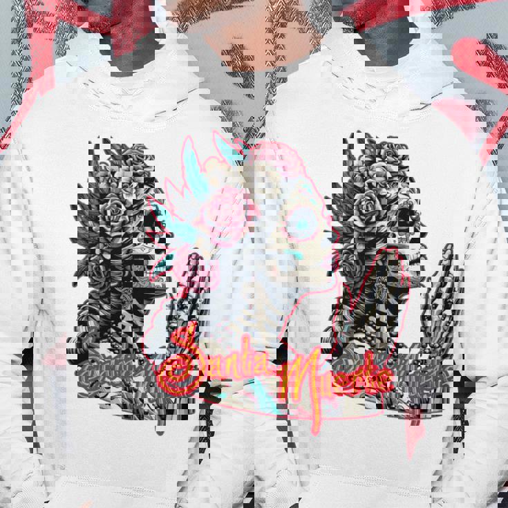 サンタ・ムエルテ カトリーナ カラベラ 長袖tシャツ パーカー 面白い贈り物