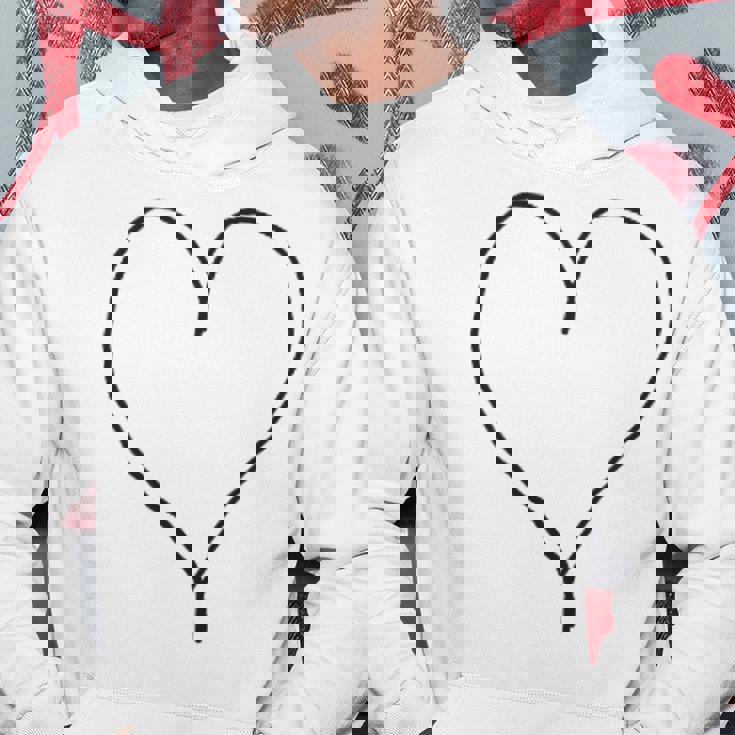 シンプル ハート パーカー 面白い贈り物