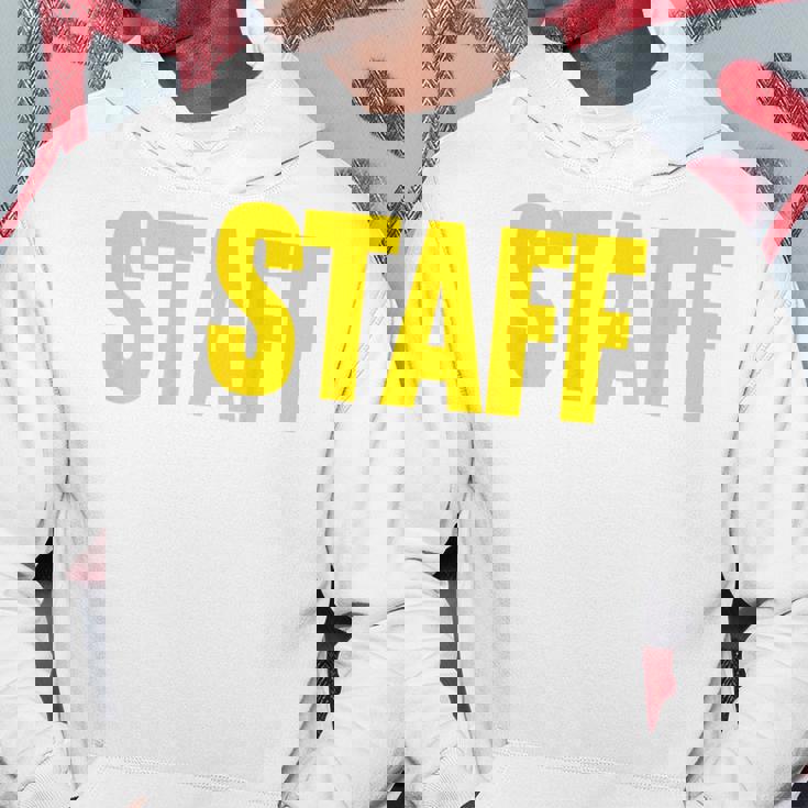 スタッフ イベント コスチューム クルー 音楽祭 バックプリント ワーカー パーカー 面白い贈り物