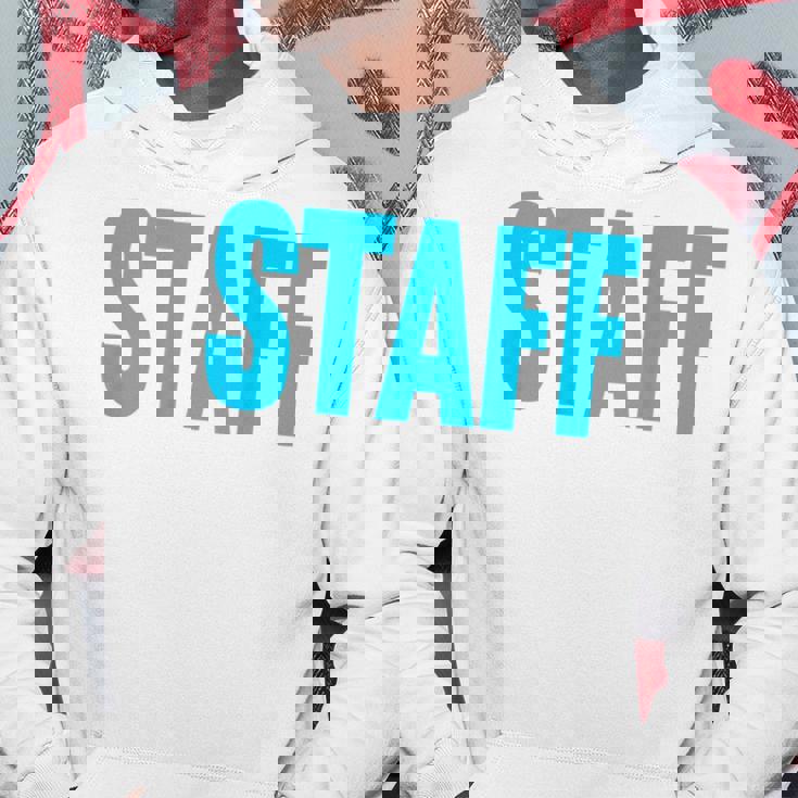 スタッフ イベント 衣装 クルー 音楽祭 バックプリント ワーカー パーカー 面白い贈り物