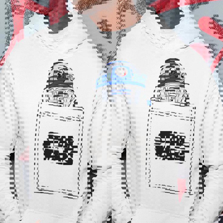 スターウォーズ R2-D2 ロゴポケット パーカー 面白い贈り物