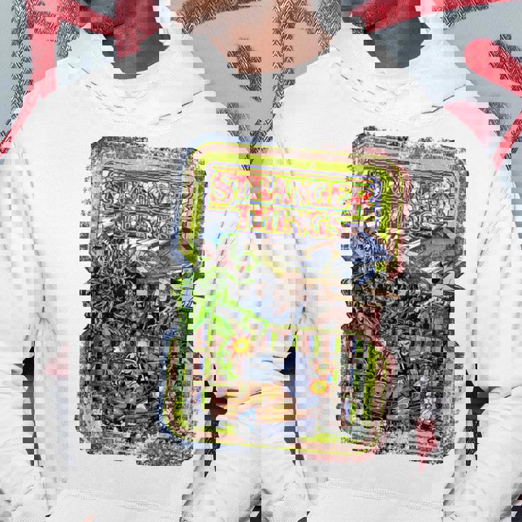 ストレンジャー・シングス プロモ コミック ホッパー デモゴルゴン ヴィンテージ 80年代 パーカー 面白い贈り物