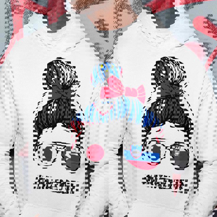 スロベニア 日本国旗 スロベニア 日本の散らかったお団子 パーカー 面白い贈り物