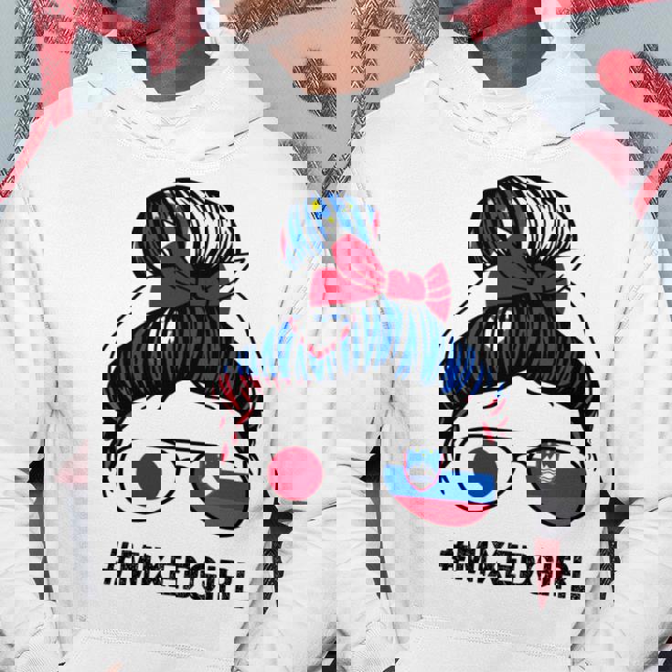 スロベニア 日本国旗 スロベニア 日本の散らかったお団子 長袖tシャツ パーカー 面白い贈り物