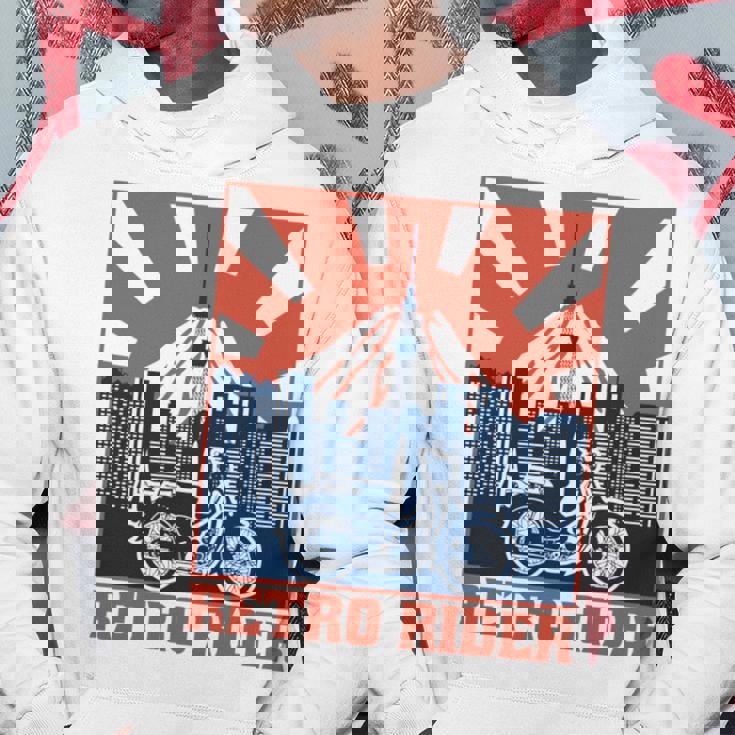 スーパーカブc100 原付バイク レトロライダー 東京日本 長袖tシャツ パーカー 面白い贈り物