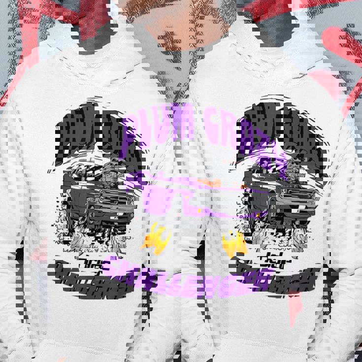 ダッジ チャレンジャー プラム クレイジー ラストコール パーカー 面白い贈り物