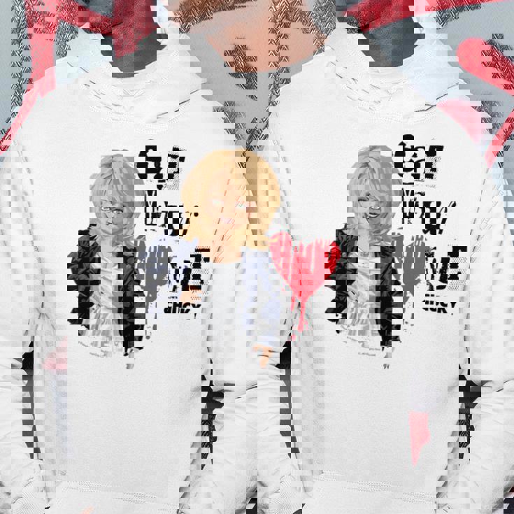 チャッキー・ティファニー・イート・ユア・ハート・アウト・バレンタイン パーカー 面白い贈り物