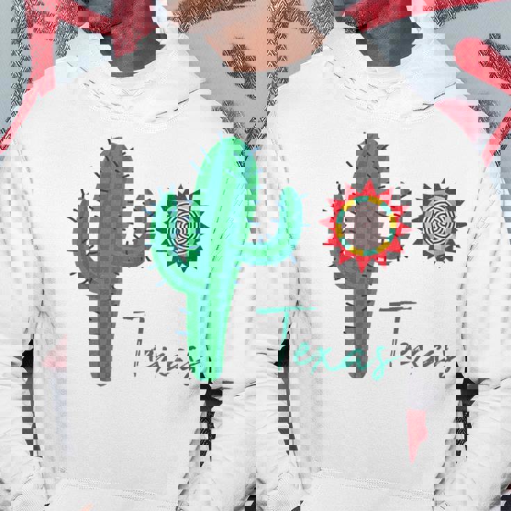 テキサス キュート 気まぐれなサボテン 南西部の太陽 砂漠 バケーション パーカー 面白い贈り物