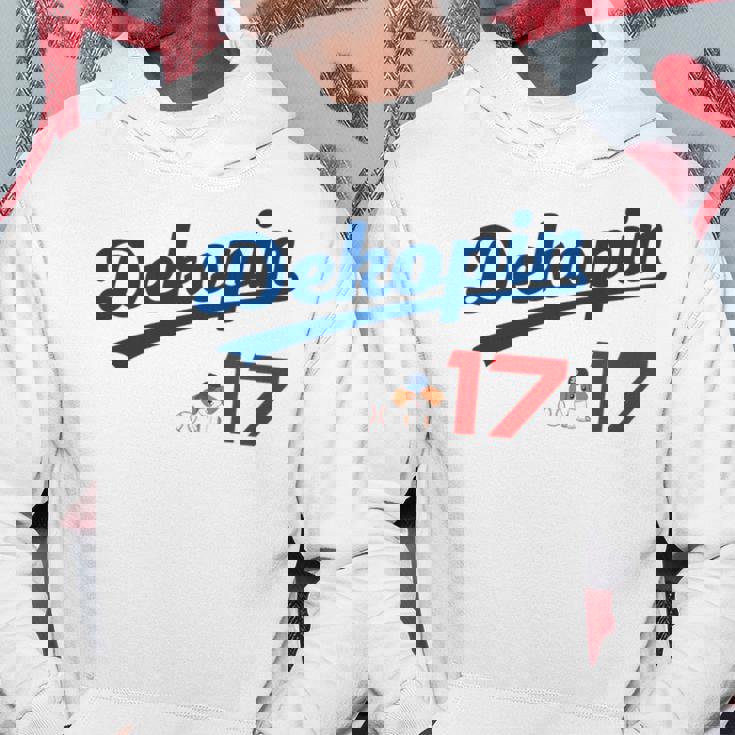 デコピン 大谷 Dekopin 愛犬 Decoy 二刀流 Decopin 野球 ユニホーム風 犬 かわいい 長袖tシャツ パーカー 面白い贈り物